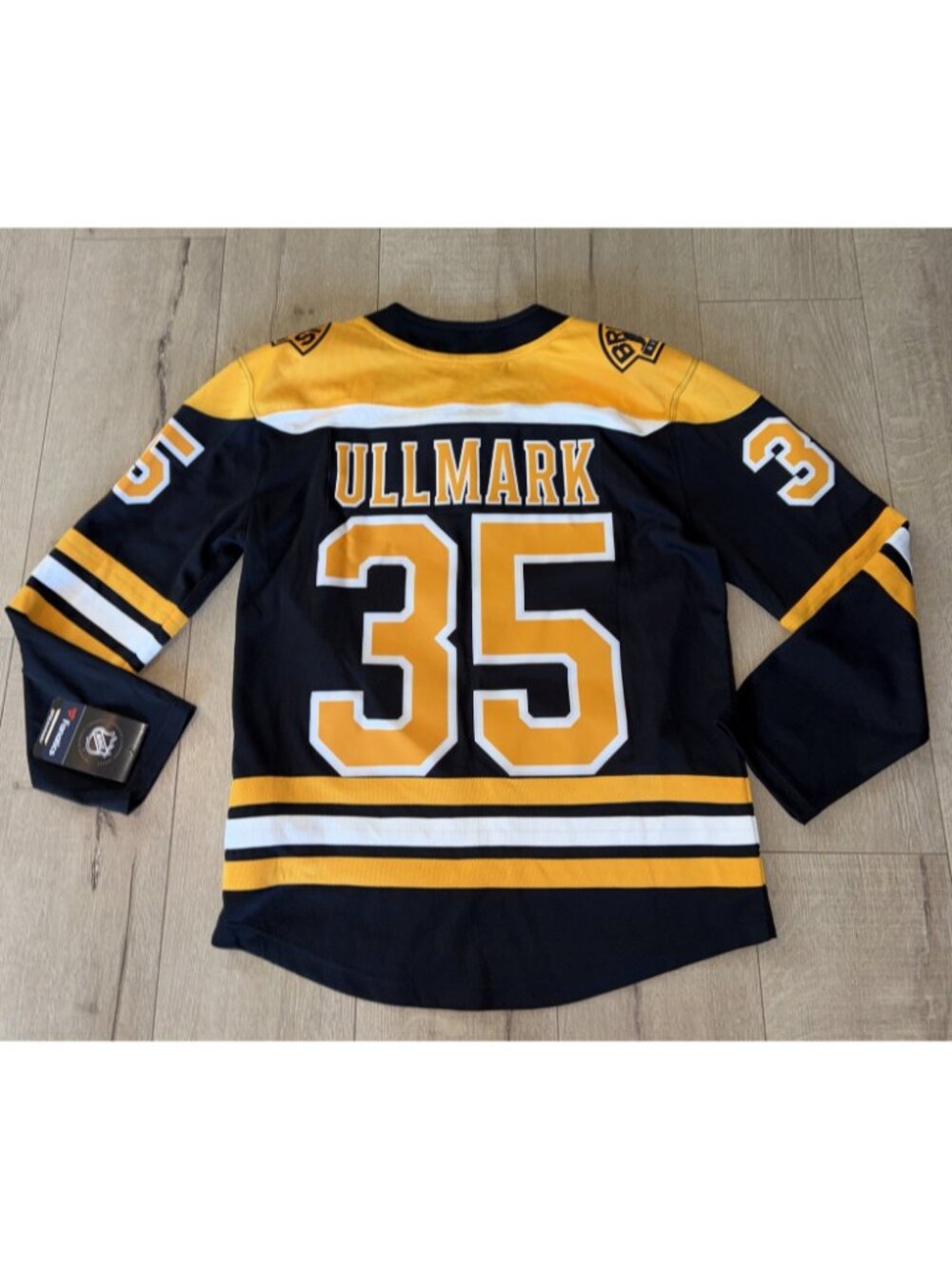 NHL Boston Bruins Fanatics Hockey Jersey Ulimark Size XS Home NWT - Picture 5 of 6